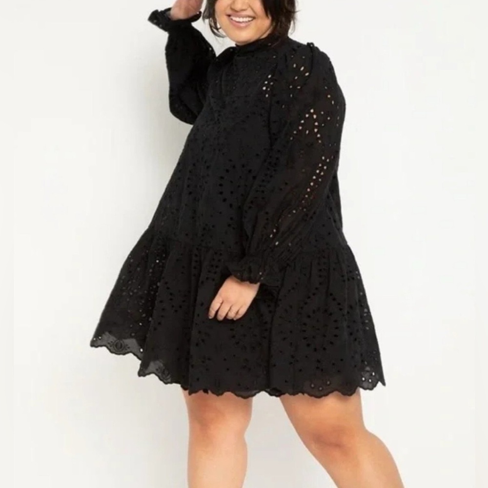 Eloquii easy eyelet dress